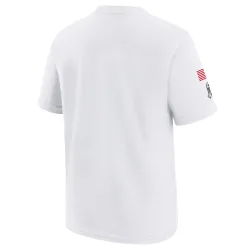 Green Bay Packers Youth White 2024 Salute To Service T-Shirt